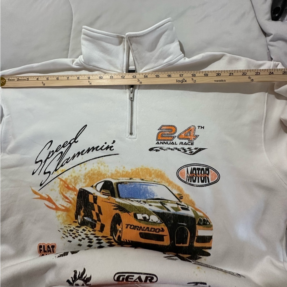 H&M Divided Racing Polo Sweatshirt Small - Picture 8 of 13